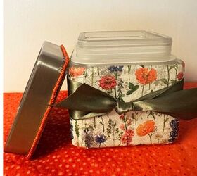 Update Large Glass Jar With Mod Podge and Tissue Paper DIY Project