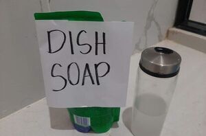 Use dish soap and vinegar to solve this common bathroom cleaning problem in a snap