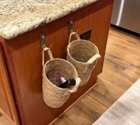 How to Create DIY Vertical Counter Storage With Hanging Baskets