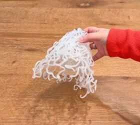 Budget-friendly DIY hanging lamp using hot glue