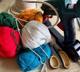 Use yarn to give your coffee table all the cozy vibes