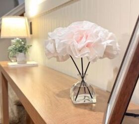 diy paper towel flower diffusers, Cute DIY paper towel flower room scent diffuser