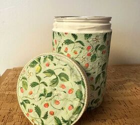 Update Coffee Can With Lid With Mod Podge and Tissue Paper