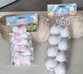 Get your hands on some plastic bunny eggs and some yarn for this beyond cute Easter DIY
