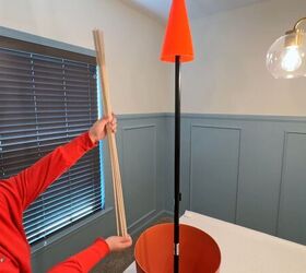 Easter porch decorating idea with giant carrot