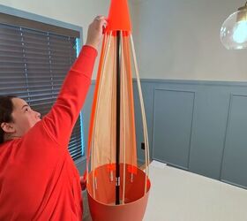 Handmade carrot porch decor for Easter