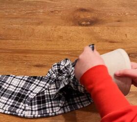 DIY lampshade idea using soft fabric from leggings
