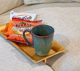 Clever DIY couch tray hack for movie night comfort