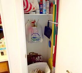 She turned this tiny awkward broom closet into something something WAY more useful