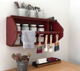 Wall-mounted paint station