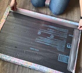 Apply duct tape to cut edges of fabric