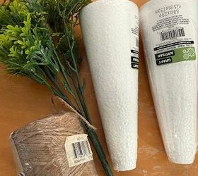 Wrap twine around styrofoam cones for an Easter idea Hometalkers can't get enough of