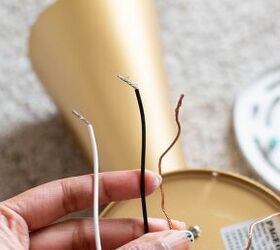 Instead of calling an electrician this clever DIYer used this easy hack to turn this hardwire lamp into a plug-in