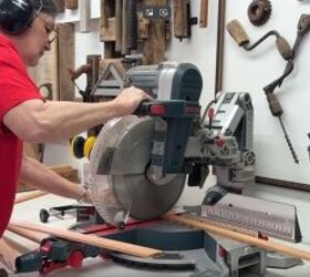 diy coffee station wall, Cutting the wood