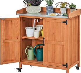 fix outdoor clutter with these spring deals, Yaheetech Garden Potting Bench Table