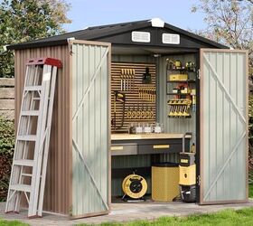 fix outdoor clutter with these spring deals, Aoxun Outdoor Storage Shed