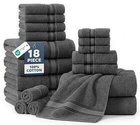 best towel finds on amazon spring sale, LANE LINEN 18 Pack Premium Towels Set