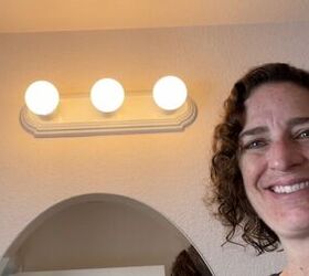 The absolutely GENIUS way she upgraded her vanity lights WITHOUT replacing them
