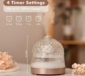 Glass Reservoir Ultrasonic Aromatherapy Diffuser - image via Amazon