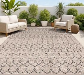 best outdoor rugs to refresh your patio, JONATHAN Y Moroccan Geometric Outdoor Rug