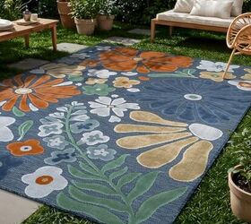 Beverly Rug Outdoor Rug 5x7 Modern Floral Tropical Area Rugs for Outdoor and Indoor Patio Easy to Clean Non Shedding Living Room Porch Garden Washable Outside Carpet (5 x 7 Midnight)