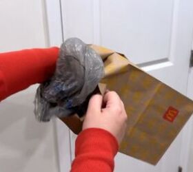 She stuffs a plastic bag in her used McDonald's bag for this incredible summer safety hack