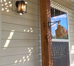 DIY fake hornet nest made from recycled bags to help deter wasps