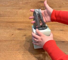 how to organize plastic bags with a tissue box hack, DIY home organization idea using empty household items