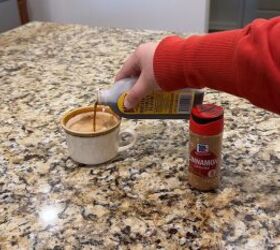Natural DIY air freshener using coffee, vanilla extract, and cinnamon sticks