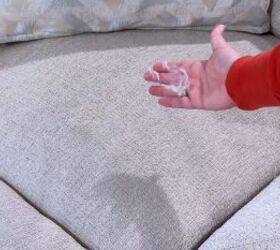 Easy trick to clean pet hair off upholstery using household tools