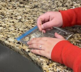 DIY slow-release watering method for potted plants during vacation