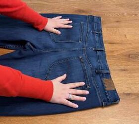 How to repurpose old denim jeans into stylish and useful wall decor with storage 