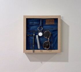 How to Turn Jeans Into a Stylish Shadow Box Organizer