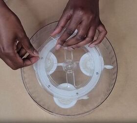 this lazy susan hack instantly transforms kitchen storageheres how, Adding adhesive tape