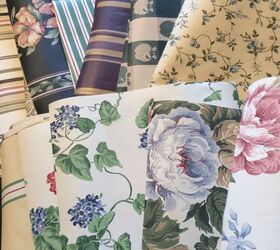 Who knew that the best way to use up leftover wallpaper scraps could make your boring lampshade so much more high-end