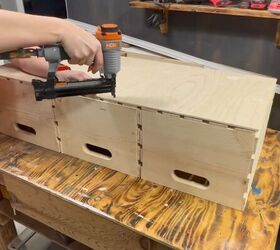 Secure edges with staple gun