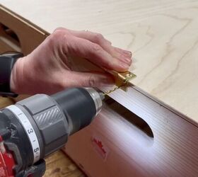 Attach hardware to plywood top