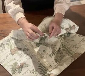 Easy-sew curtains with panel for tension rod
