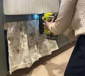 Attach the trim piece with air nailer