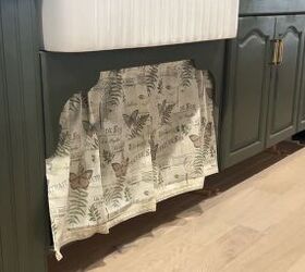 Kitchen cabinet curtains DIY