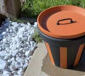 Multi functional planter makeover for storage and entertaining