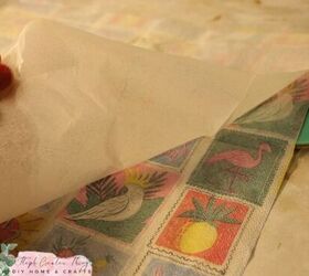 Who knew Dollar Tree napkins could be used to make your coffee table look even more fun