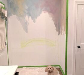 The almost magical way she turned this side wall into a work of art