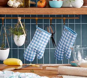 KitchenAid Gingham Oven Mitt Set