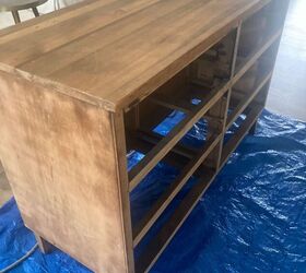 She pulled the drawers out of this old dresser to give it ALL the coastal vibes