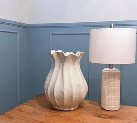 Creative lamp makeover using decorative vase without rewiring