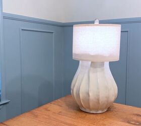Easy lamp makeover using a decorative vase as a base