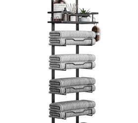 towel storage ideas that make your bathroom feel more like a spa, 1 Aetyord Hanging Towel Racks