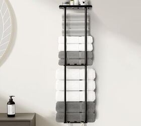 towel storage ideas that make your bathroom feel more like a spa, 8 Metal Towel Rack