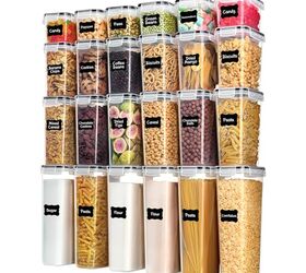 kitchen organizers that free up space before hosting season, 1 Airtight Food Storage Containers with Lids